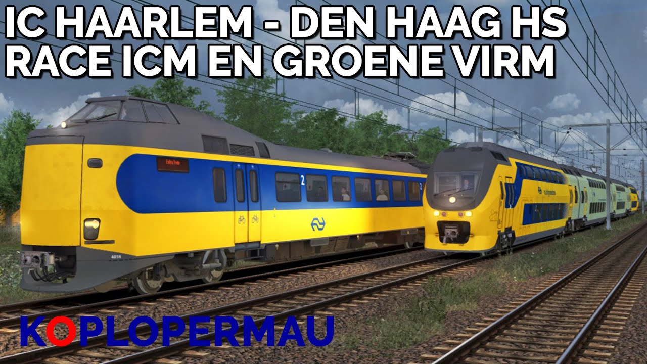 Train Simulator 2022: Racen met ICM tussen Haarlem en Den Haag HS met de Groene VIRM!
