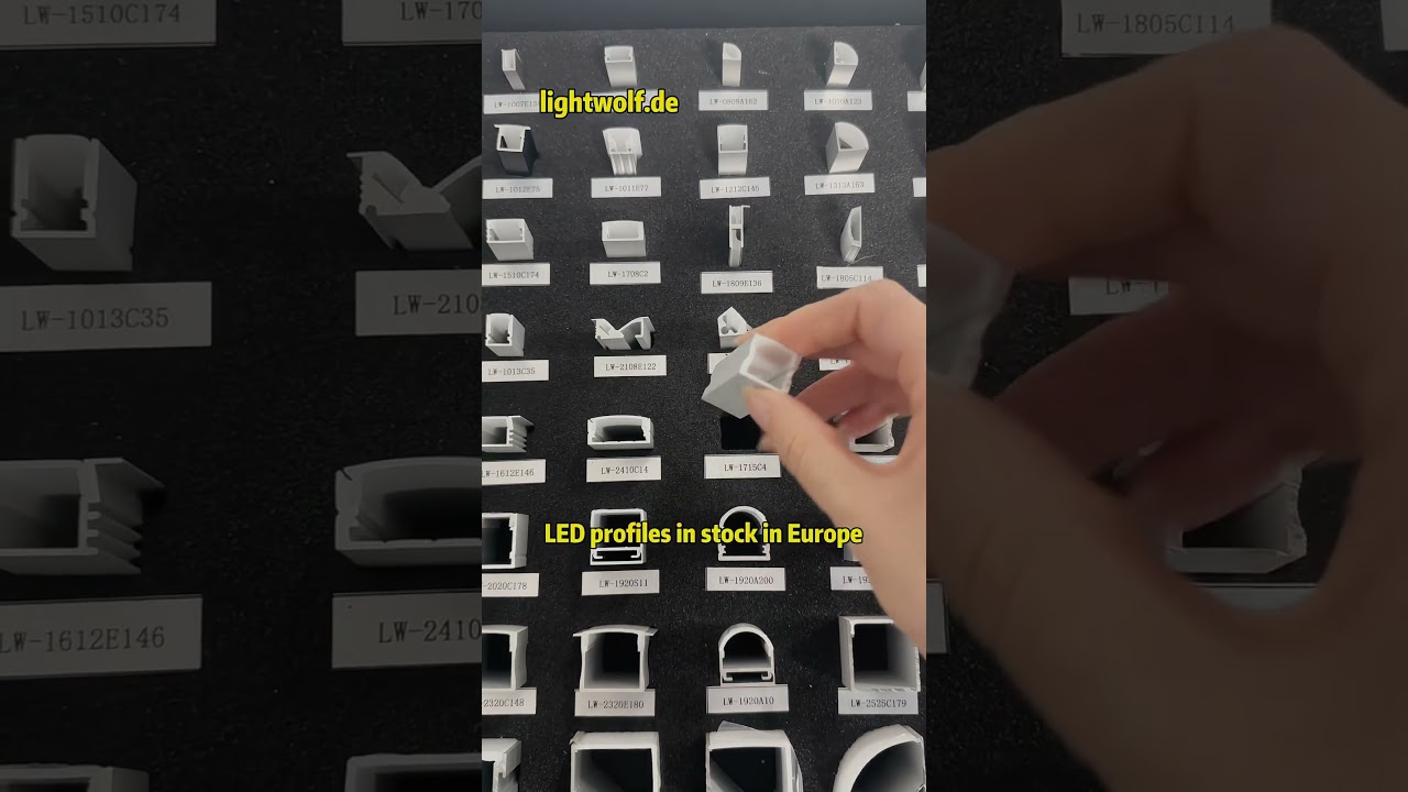 This LED strip aluminum channel profile comes in multiple sizes, can be cut and bent as needed