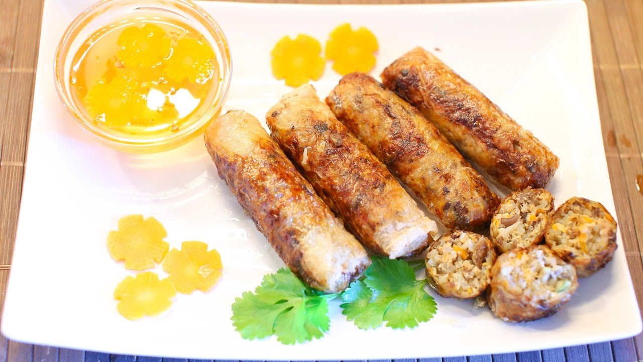 Vietnamese Crispy Spring Rolls - C&aacute;ch l&agrave;m Nem R&aacute;n (Chả Gi&ograve;)