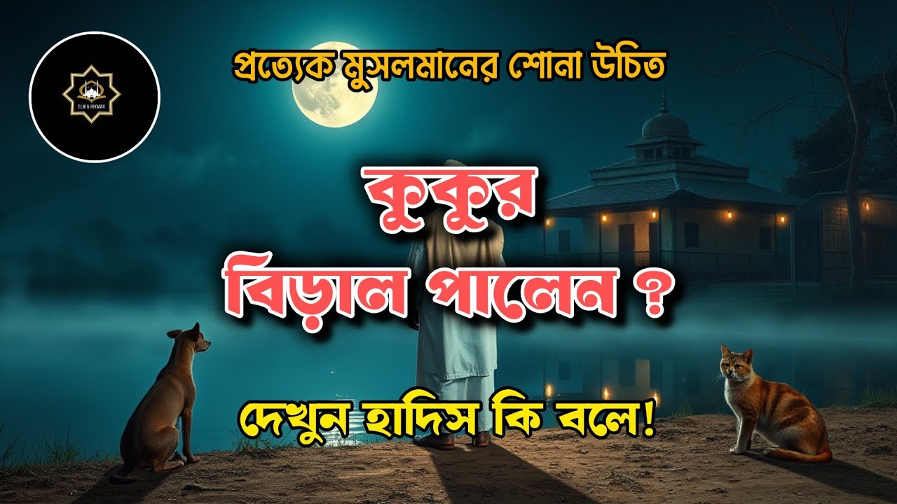 বিড়াল ও কুকুর সম্পর্কে সহিহ হাদীস | প্রাণীর প্রতি দয়া ও ইসলামের শিক্ষা | Cat & Dog Hadith in Islam