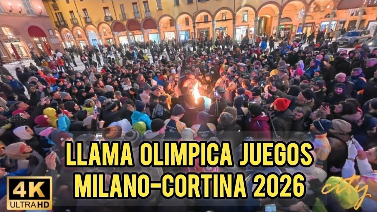 🥶IMOLA y la LLAMA OLIMPICA de los JUEGOS INVERNALES🥶 #milanocortina2026 #imola #centrostorico 
