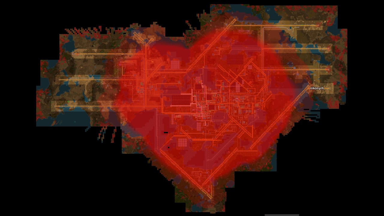Factorio self-expanding base