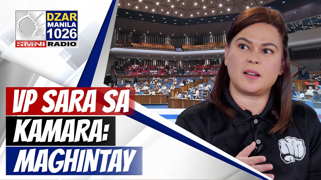 #SMNIRadioNB: VP Sara sa Kamara: Maghintay na lang kung mag-file ako o hindi