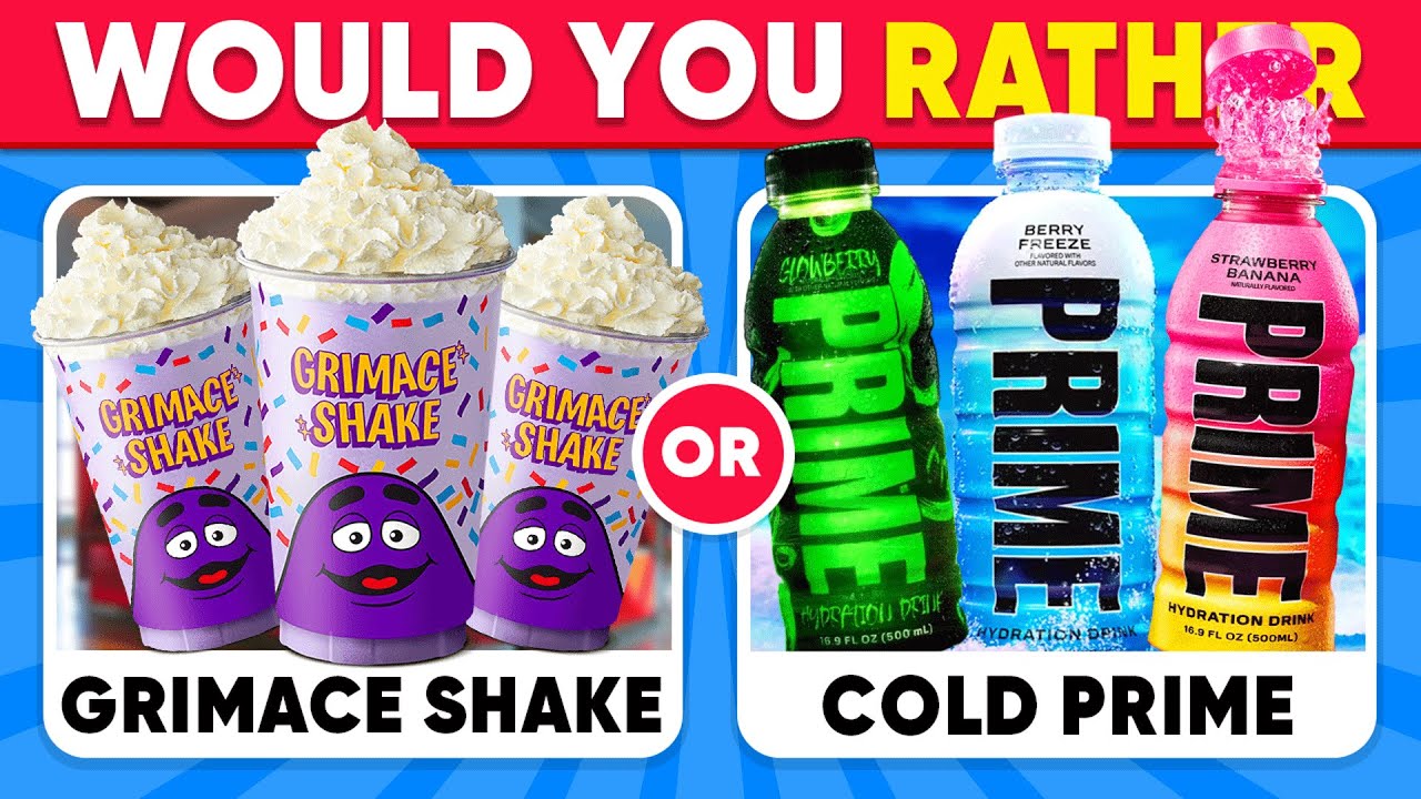 Would You Rather...? Drinks Edition 🧃🥤 Daily Quiz