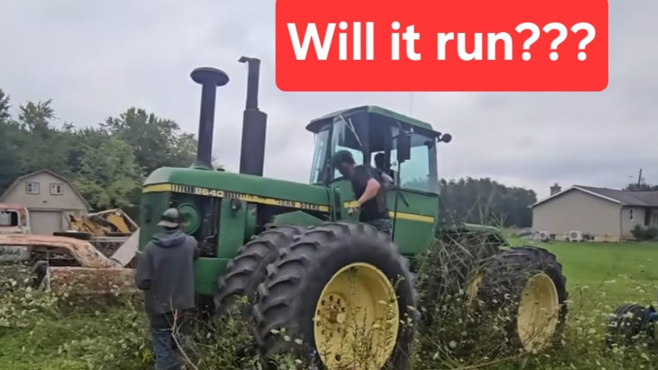 Нашёл дедушкин John Deere 8640, стоящий у забора. Заведём ли мы его???