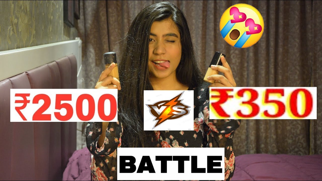 Foundation review&full day wear test-High end VS Drug store!!₹2500 VS ₹350!!