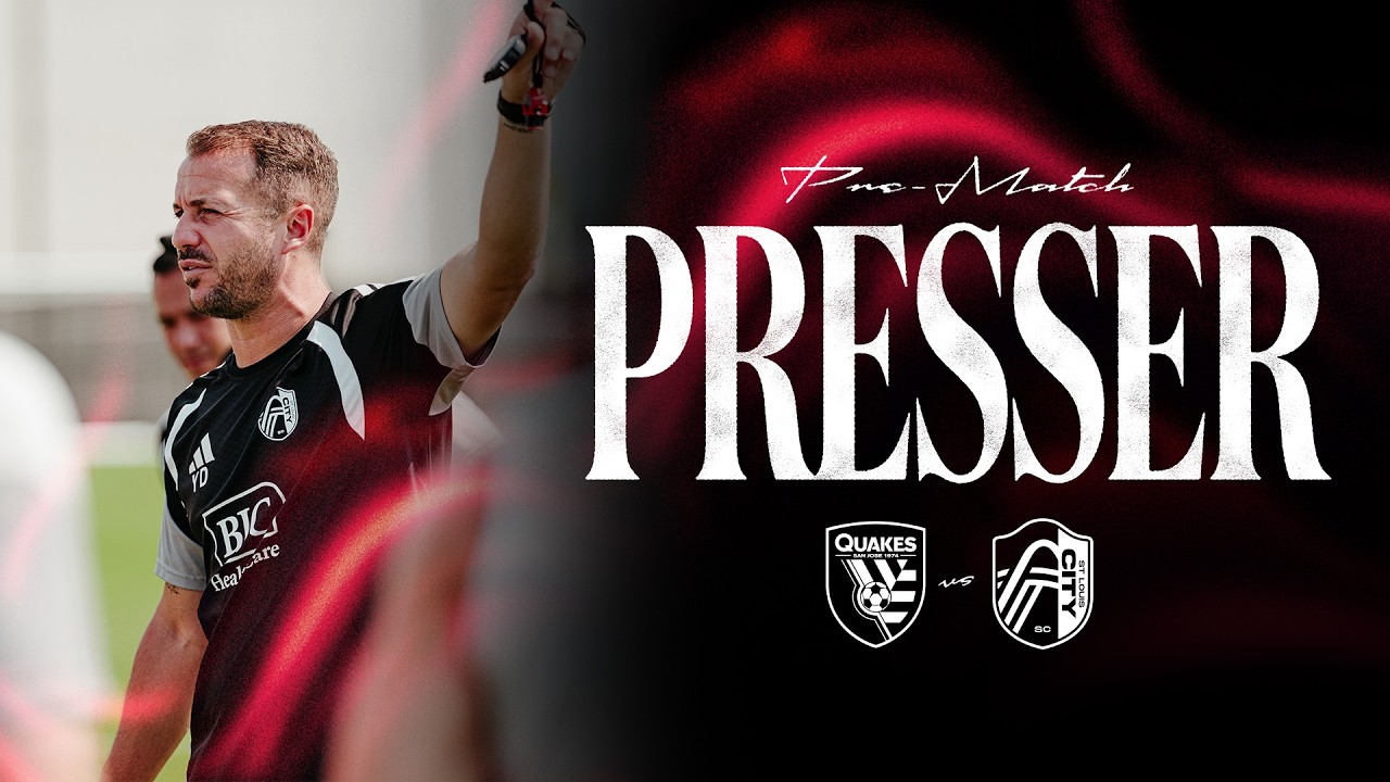 Yoann Damet and Conrad Wallem Pre-Match Presser | San Jose Earthquakes vs St. Louis CITY SC