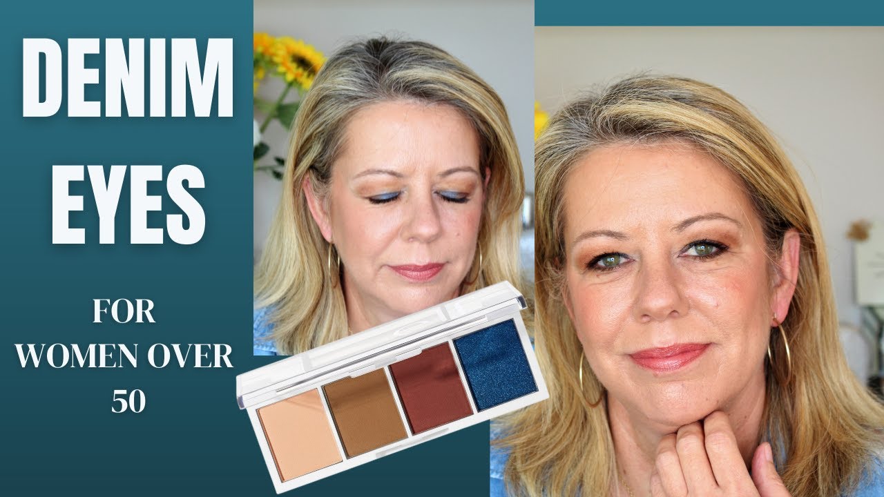 Denim eyes? | How to wear blue eyeshadow when you're over 50!