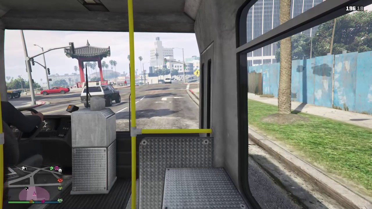 Grand Theft Auto 5 bus ride