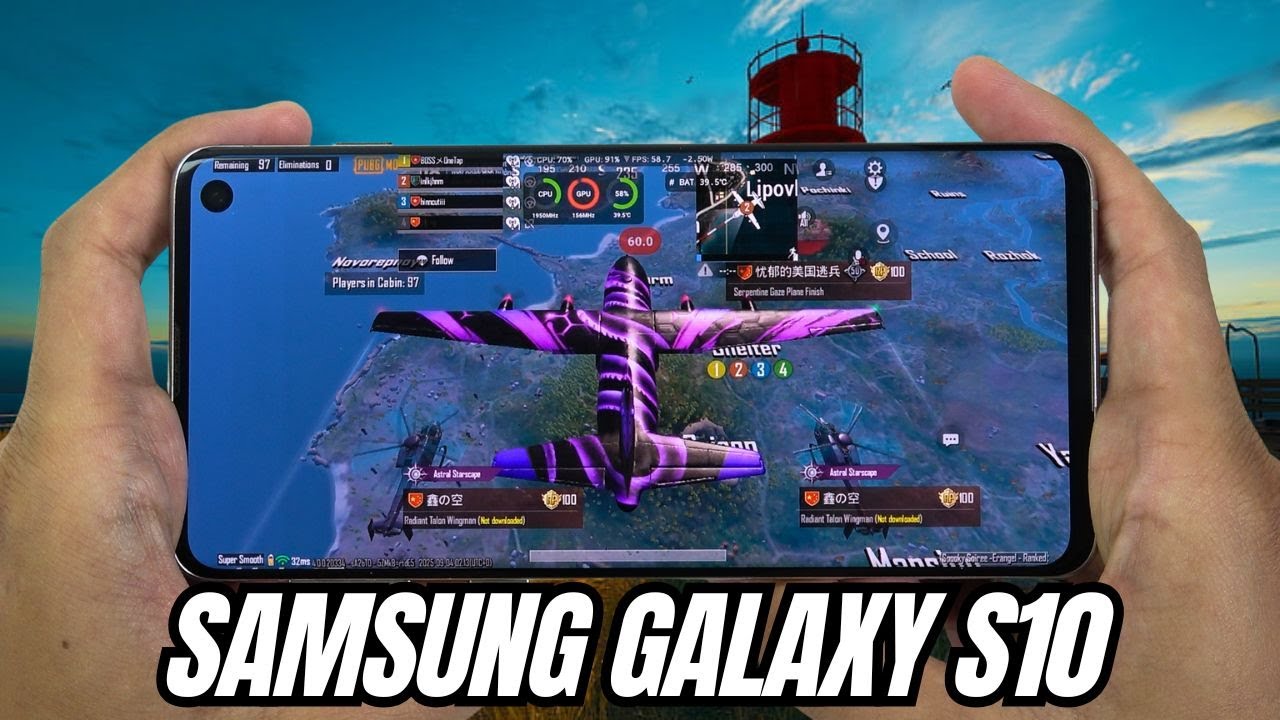 Samsung Galaxy S10 test game PUBG Mobile | Exynos 9820