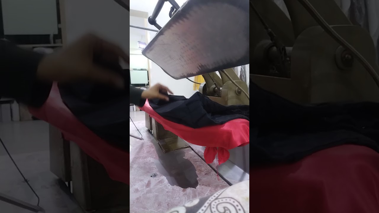 كوي بنطلون وقميص الدوام.