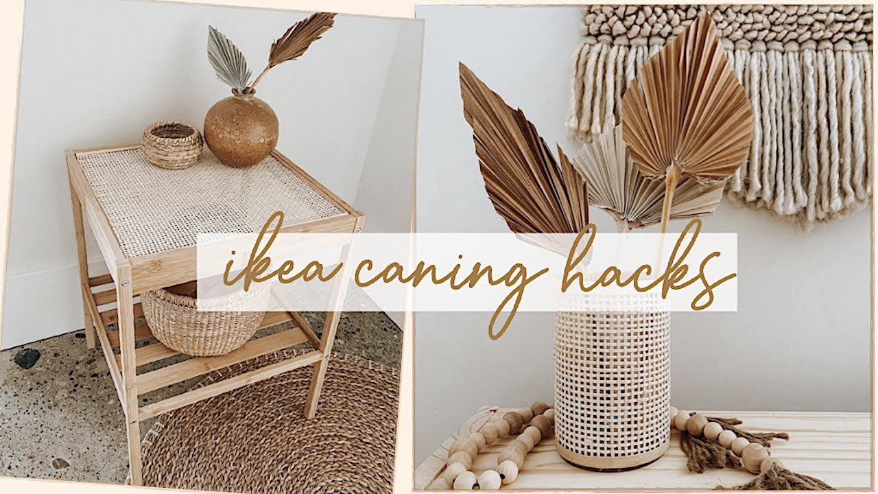 DIY Ikea Caning Hacks (Boho + Rattan Decor)