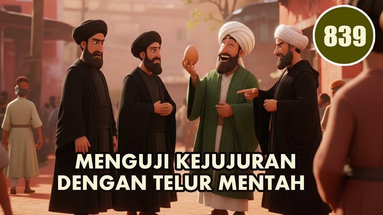 CARA UNIK ABU NAWAS MENGUJI KEJUJURAN DENGAN TELUR MENTAH - HUMOR SUFI