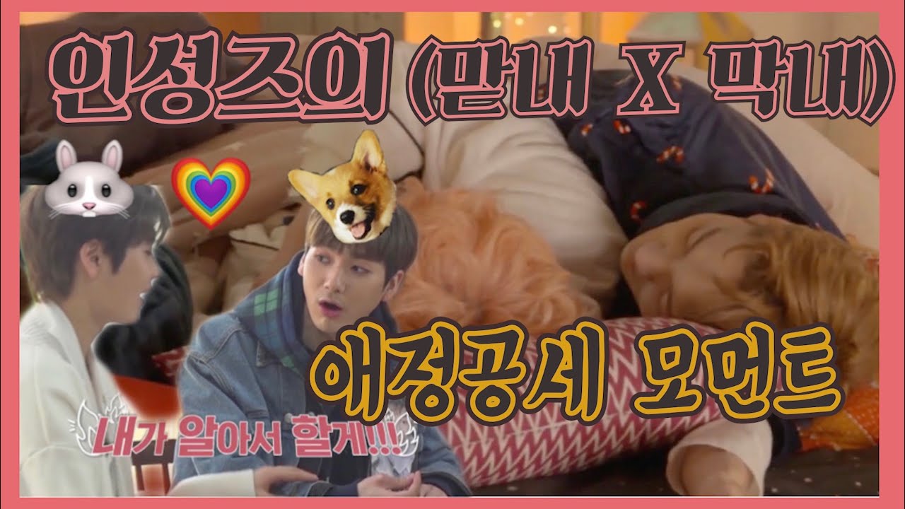 [맏내 X 막내]  인성즈의 애정공세 모먼트  (feat. 밍갸 이건 아니쥐~)