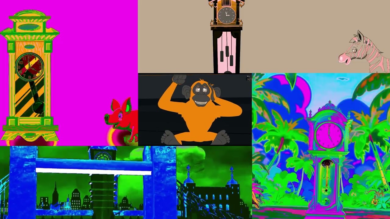 HICKORY DICKORY DOCK ~ BIG ANIMALS PARTY CRASHER SPARTA EFFECTS COMPILATION