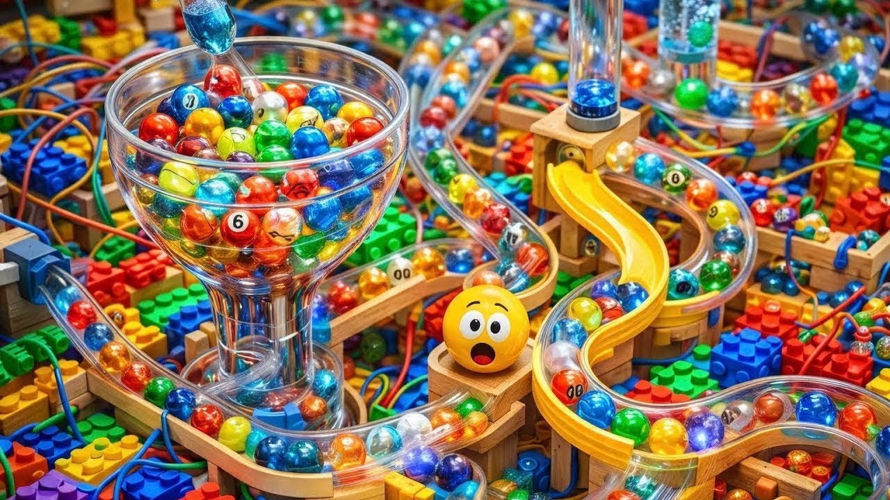 Marble Run Race ASMR Rollercoaster – The Horror Within Electric Elevators 2