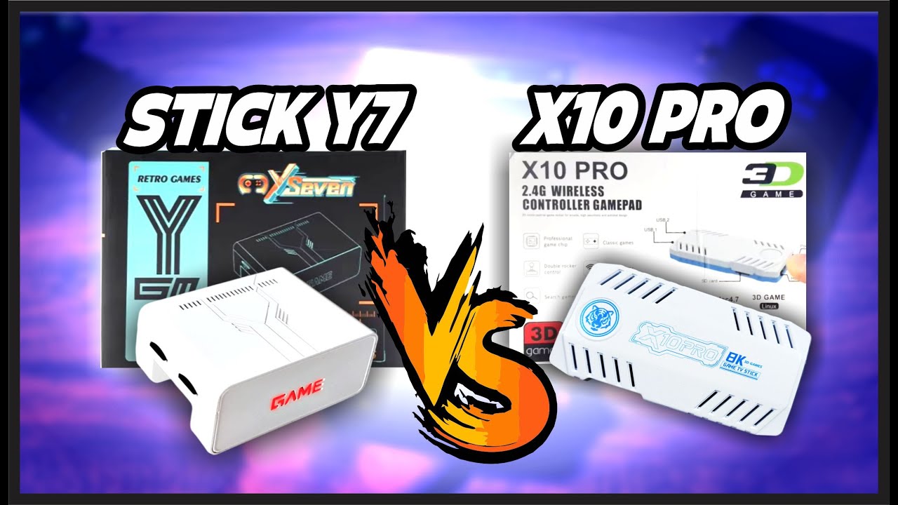 COMPARATIVO: Game Stick Y7 vs X10 PRO - Qual é mais POTENTE?