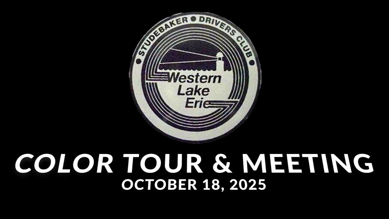 Western Lake Erie Chapter of the Studebaker Drivers Club Color Tour & Meeting on October 18, 2025