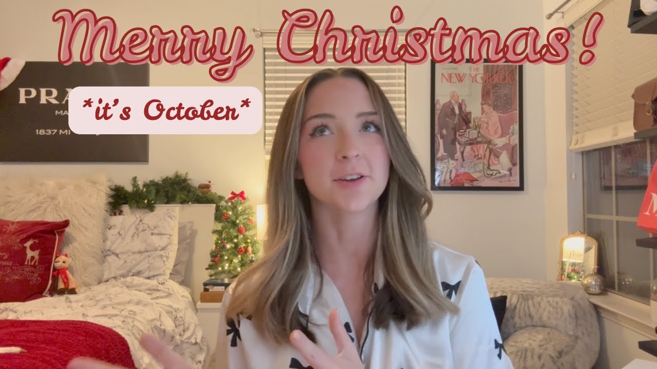 Decorating My Room For CHRISTMAS, but it's OCTOBER
