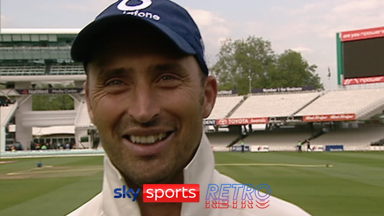 Nasser Hussain after playing his last Test for England