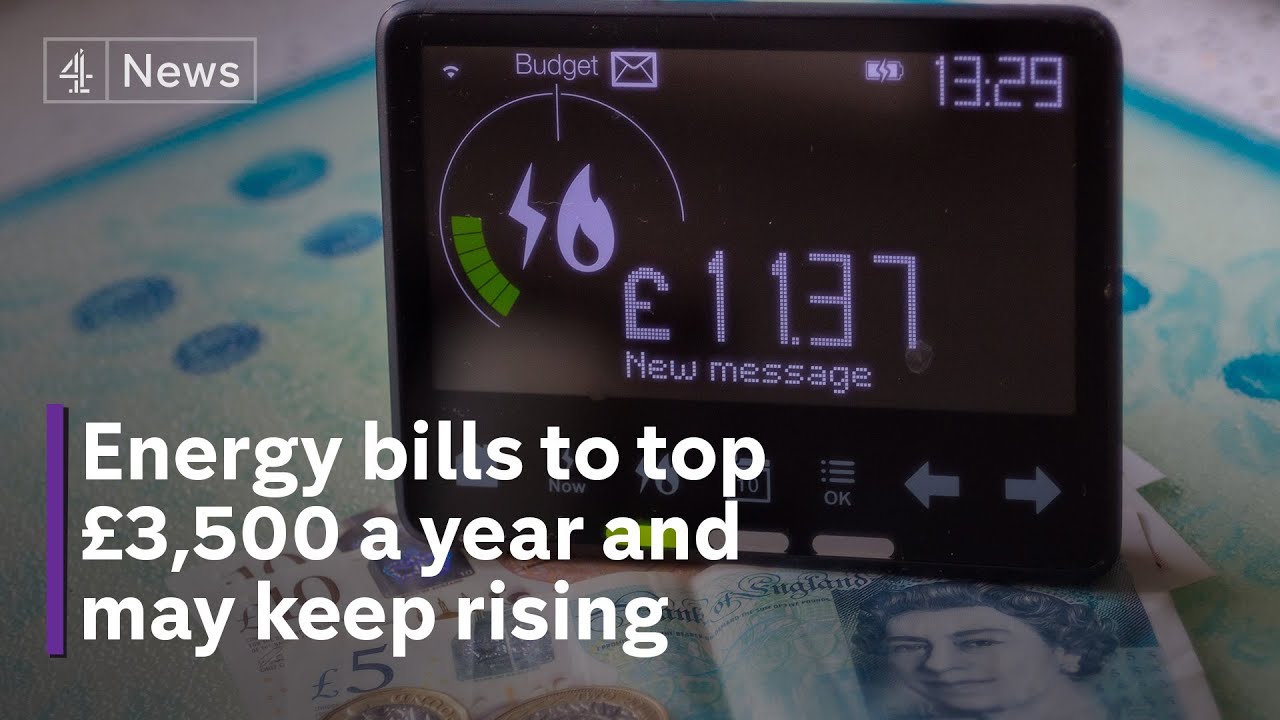 Energy price cap: Households face annual bills of more than &pound;3,500 from October