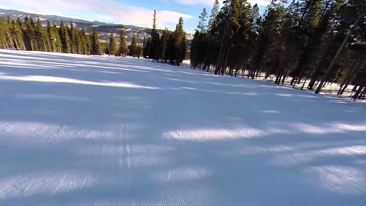Snowboarding: First fast run at Breckenridge 2014