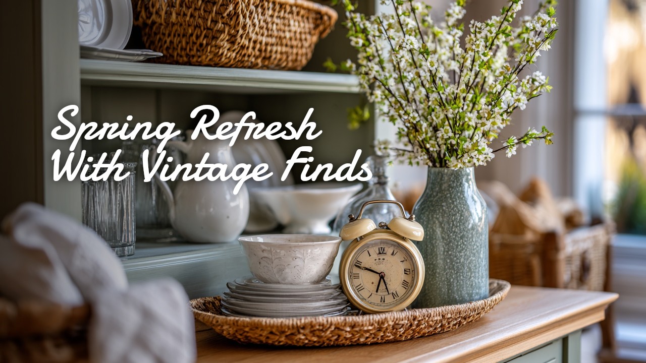 🧺 Spring Decorating Ideas That Give New Life to Forgotten Vintage Pieces