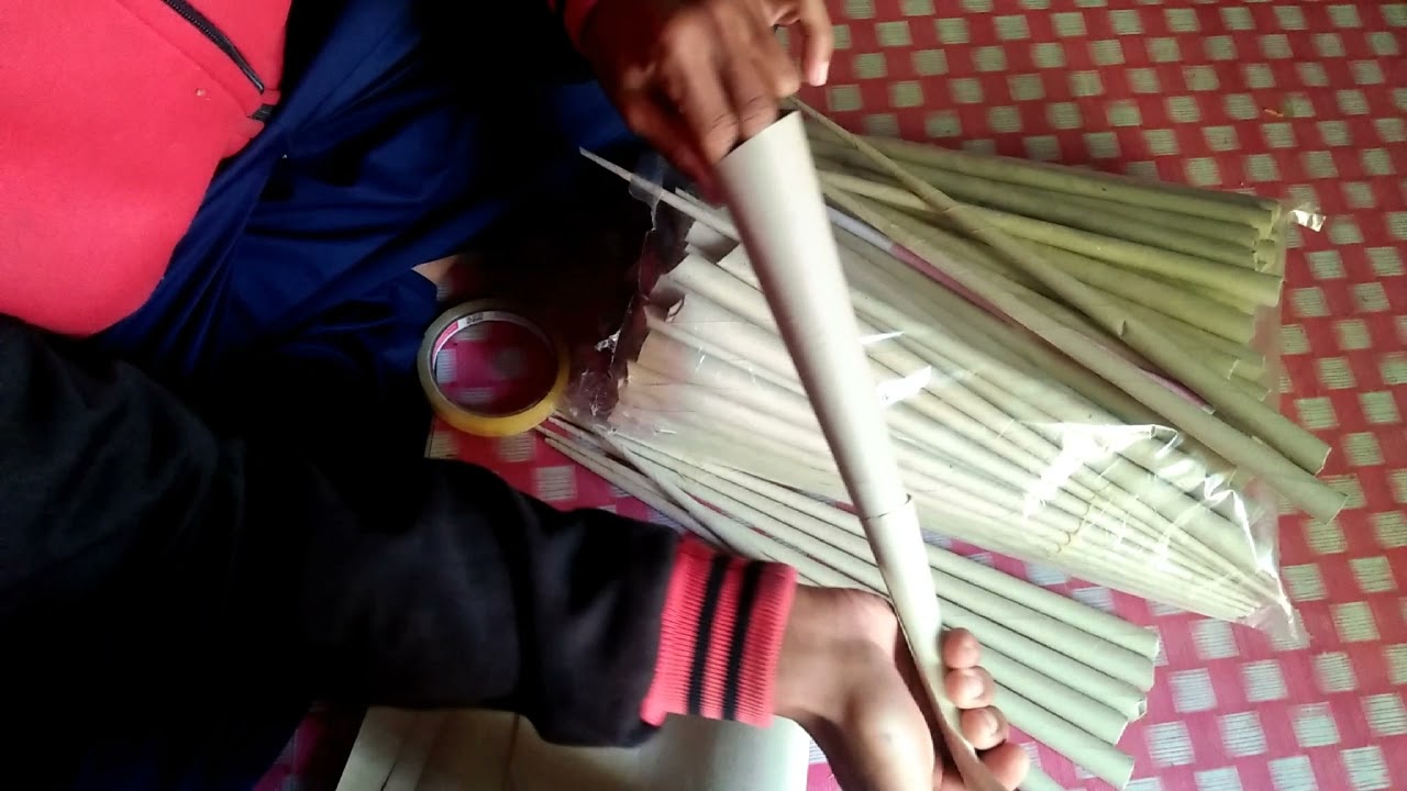 Tutorial cara membuat stik harum manis dari kertas bungkus nasi