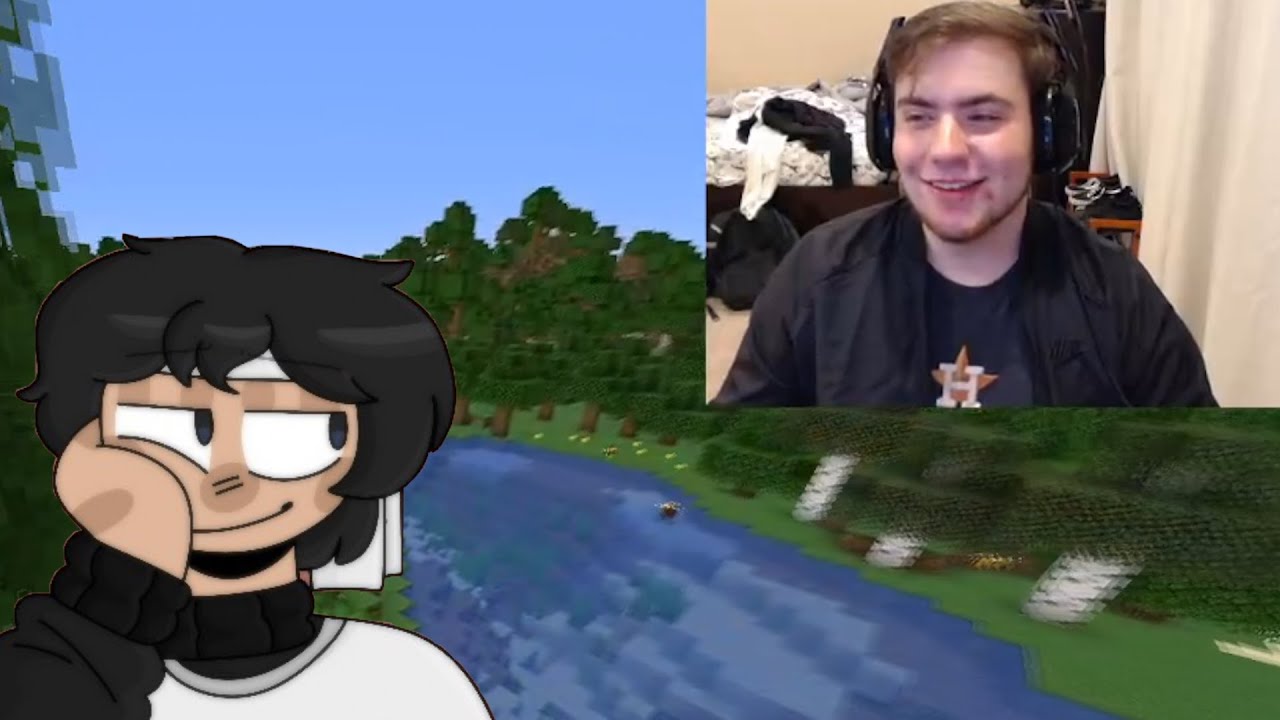 Sapnap Facecam Livestream - Beating Minecraft