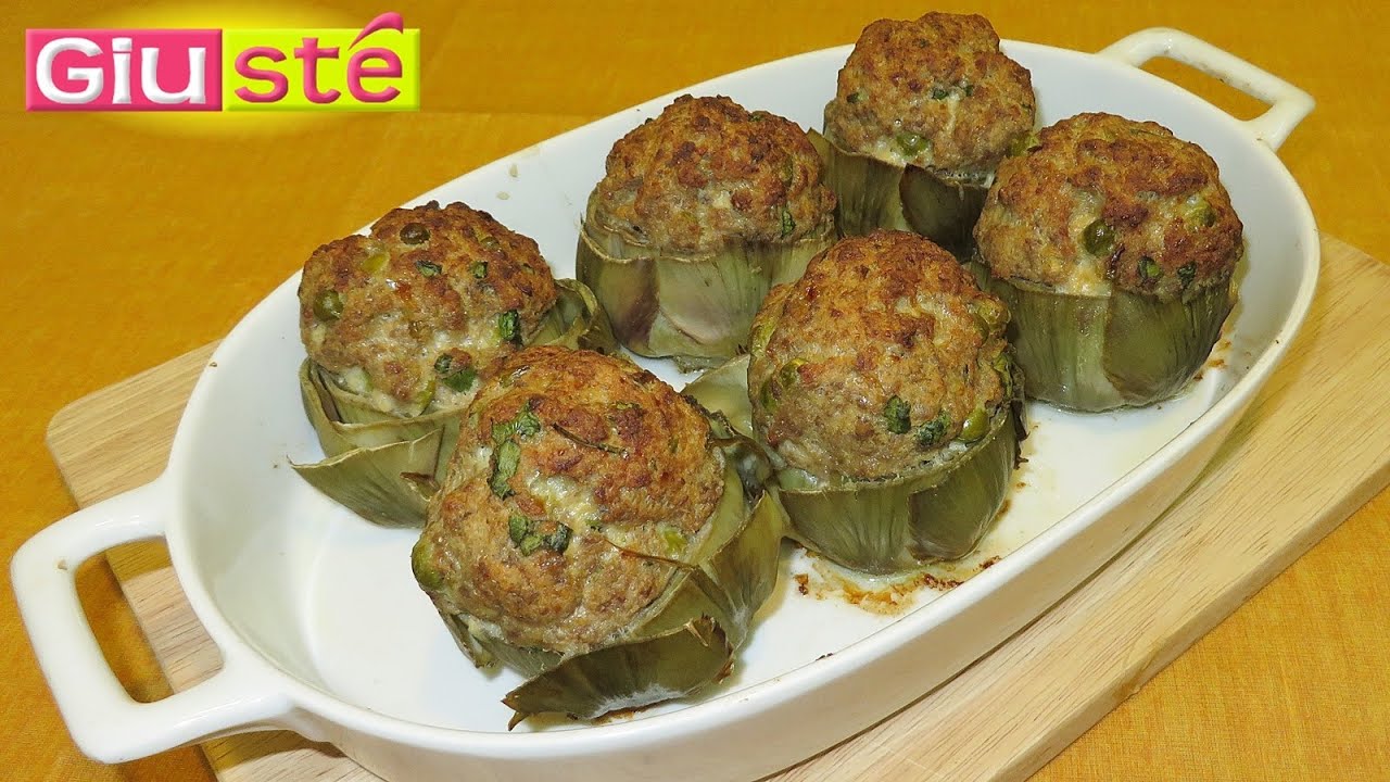 Artichauts farcis à la viande hachée 