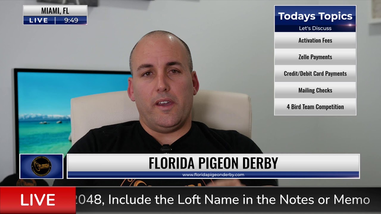 Activation Update - Florida Pigeon Derby