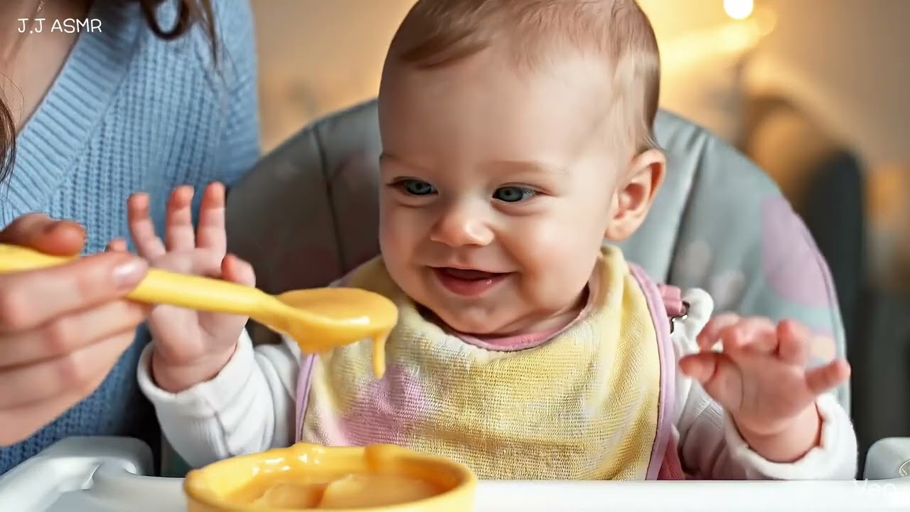 [Short-form] AI ASMR 'It's Baby's Mealtime! So Yummy!' (No Talking)