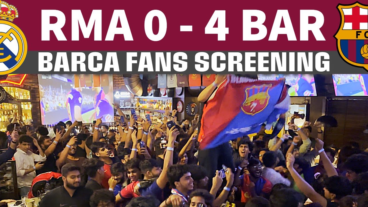 Never Ending Celebrations of Barca Fans | Real Madrid vs FC Barcelona Reaction