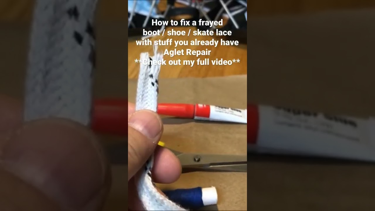 How to: fix a shoe lace end / tip / Aglet (super easy)