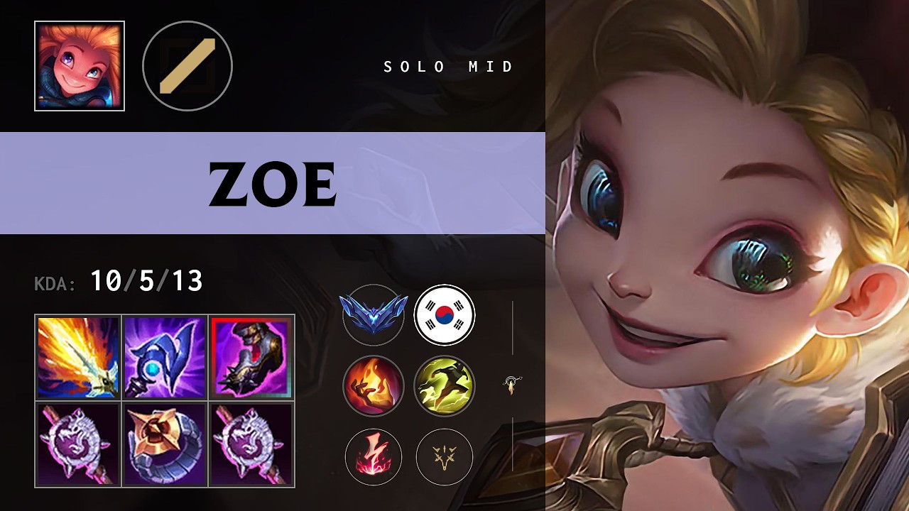 Zoe Mid vs Aurora - KR Diamond Patch 26.12