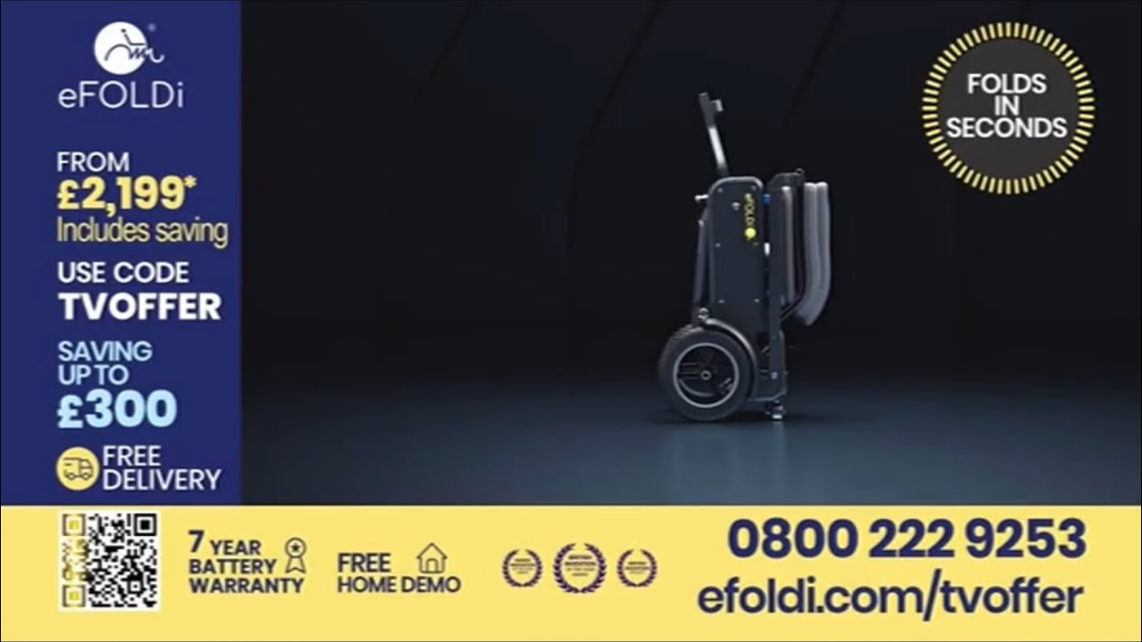 eFOLDi - Mobility Scooters (2025 Version) - FULL TELESHOPPING INFOMERCIAL (NEW)