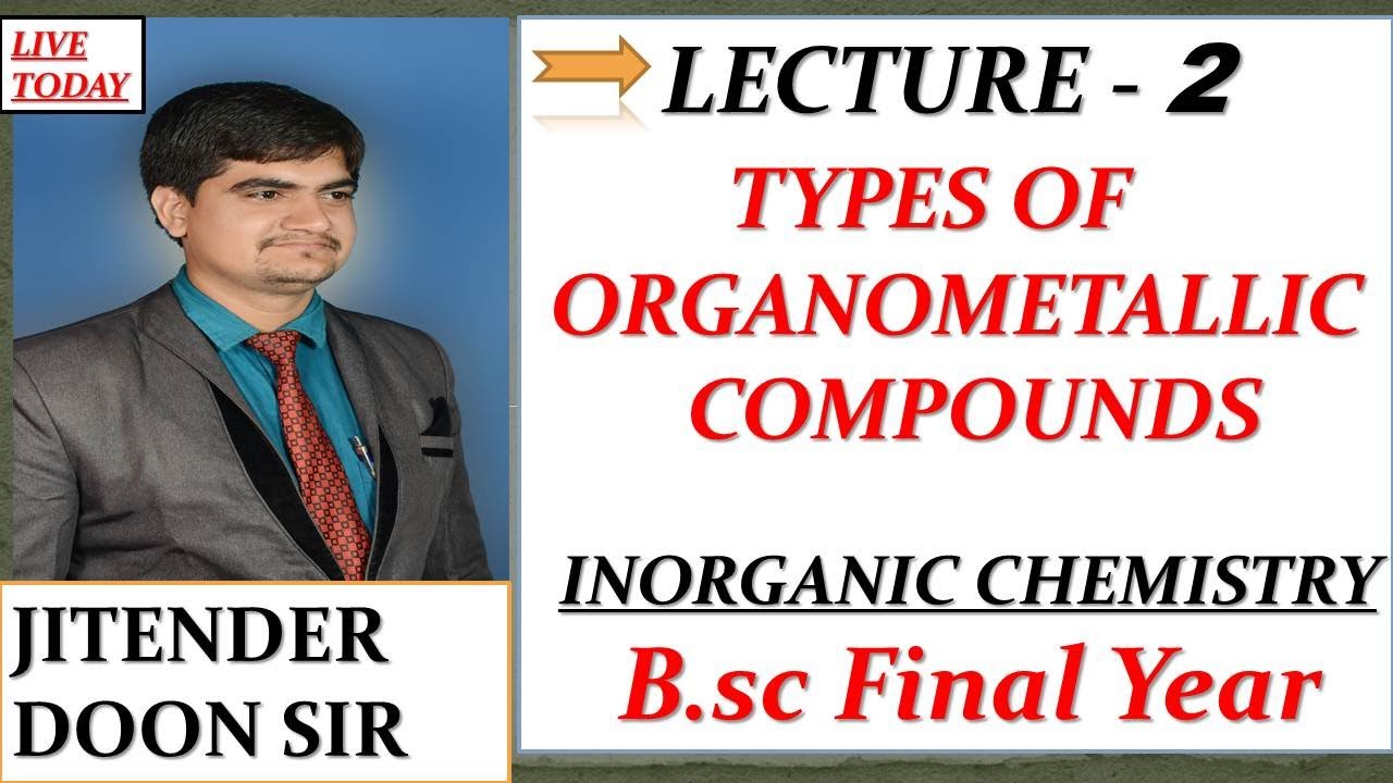 2. B.Sc FINAL TYPES OF ORGANOMETALLIC COMPOUNDS AND THEIR PROPERTIES BY JITENDER DOON SIR