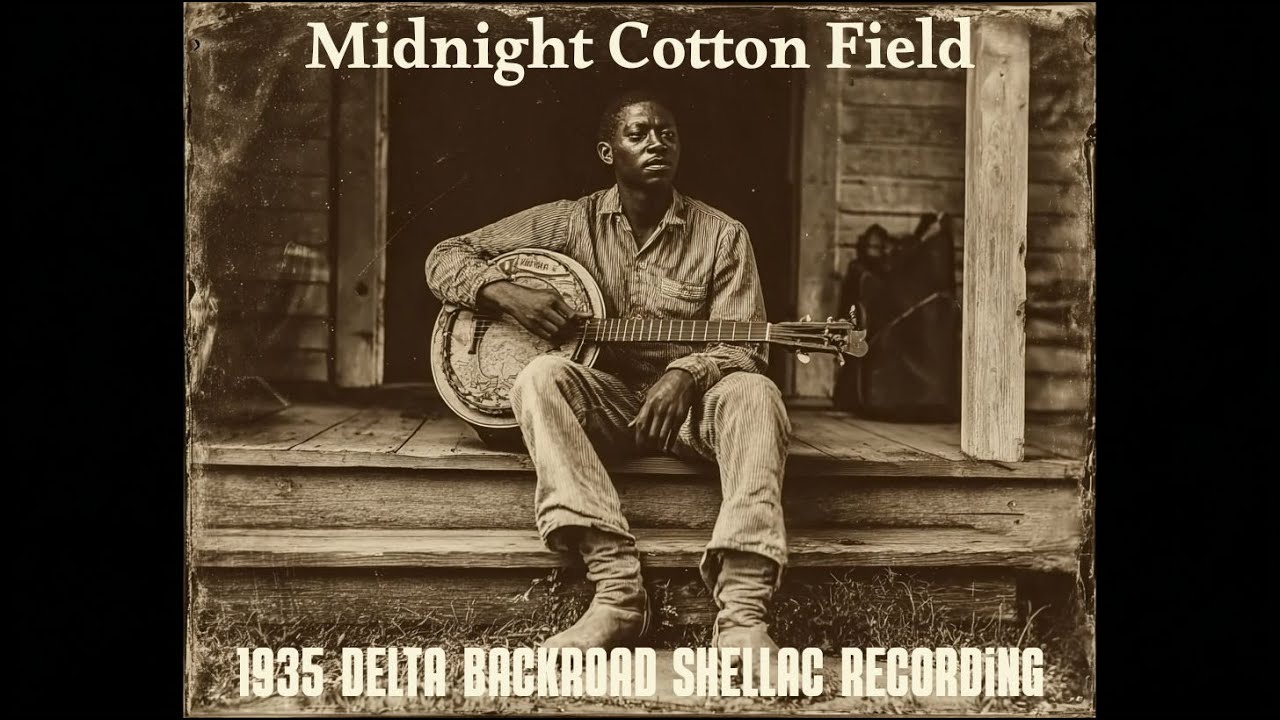 Midnight Cotton Field &ndash; Delta Backroad Shellac Recording (1935 Delta Blues)