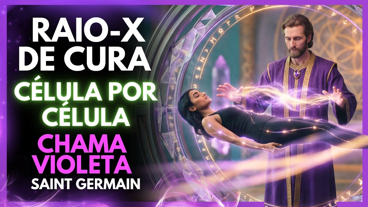 🟣 RAIO X DE CURA: Saint Germain limpa célula por célula (Deixe Tocando)
