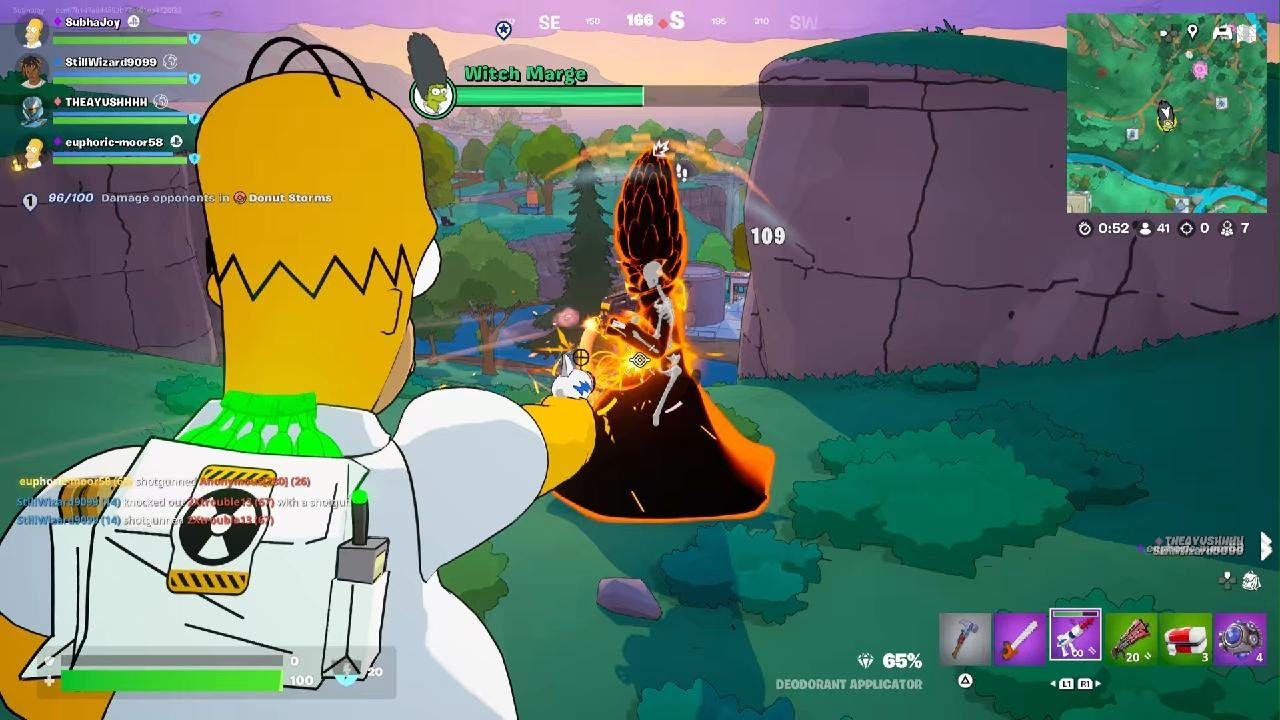 Got #1 while discussing important family matters with my brother: Fortnite Simpsons
