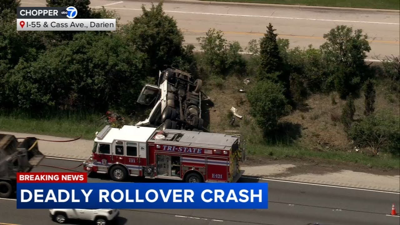 LIVE: Chopper 7 over I-55 crash