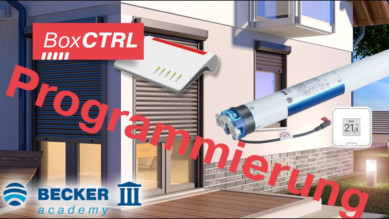 BoxCTRL Rollladenantrieb Typ D01 - Programmierung der Endlagen mit einem 1-fach Taster