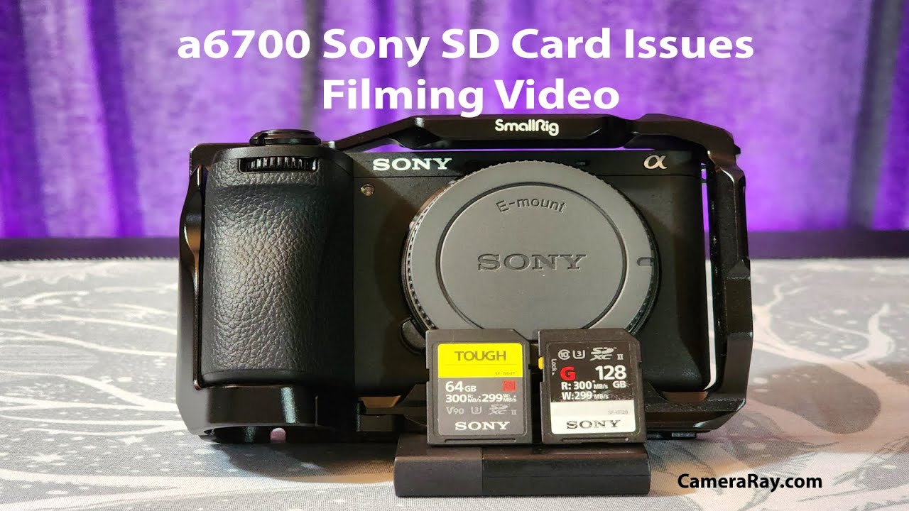 a6700 Sony SD Card Issues Filming Video And Best Choice