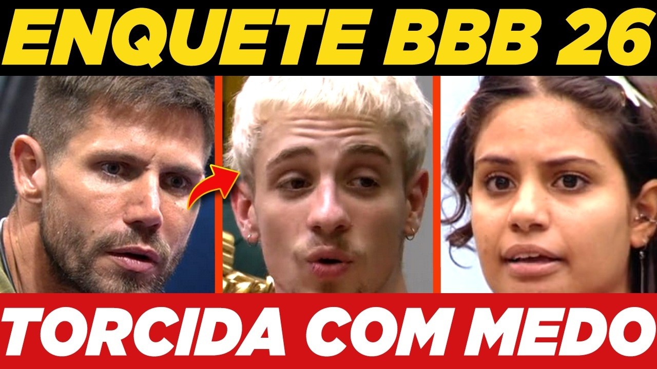 NINGU&Eacute;M IMAGINAVA: Enquete QUEM VAI SAIR DO BBB 26 ? VOTALHADA - Juliano, Jonas ou Gabi? Pared&atilde;o BBB