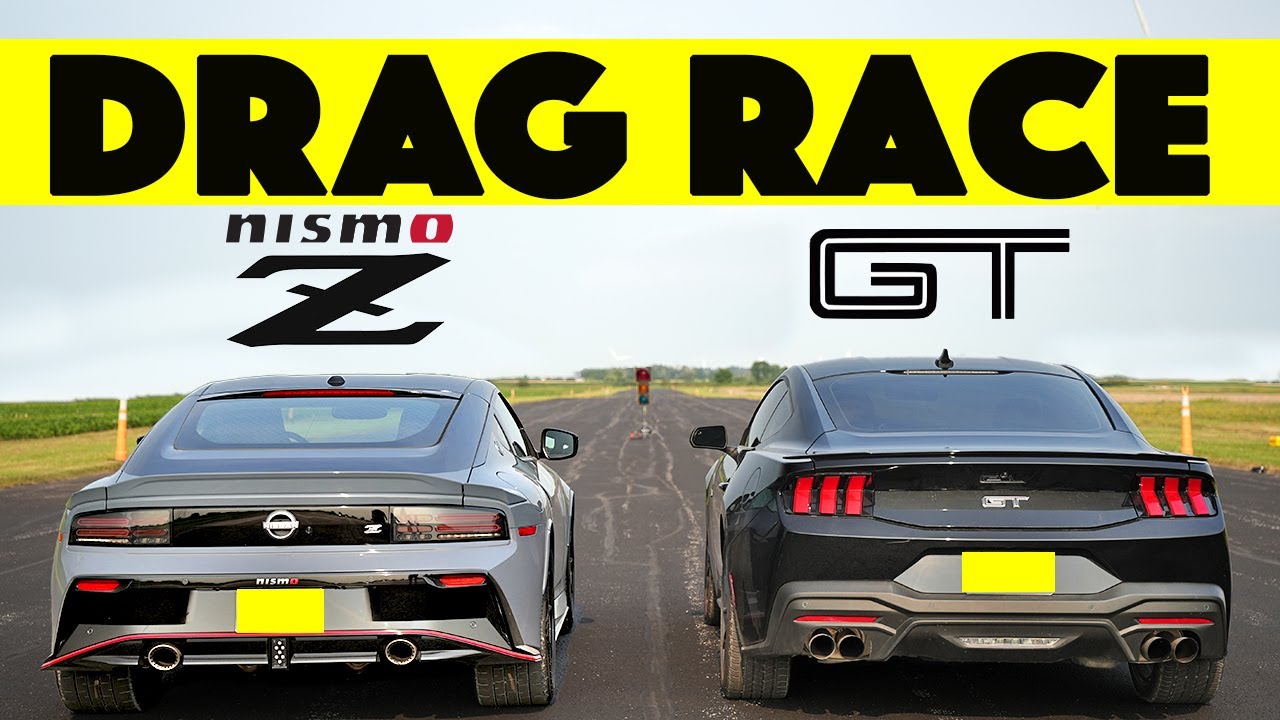 Город Гэп! Nissan Nismo Z 2024 года против Ford Mustang GT 2024 года. Гонка Drag-n-Roll.