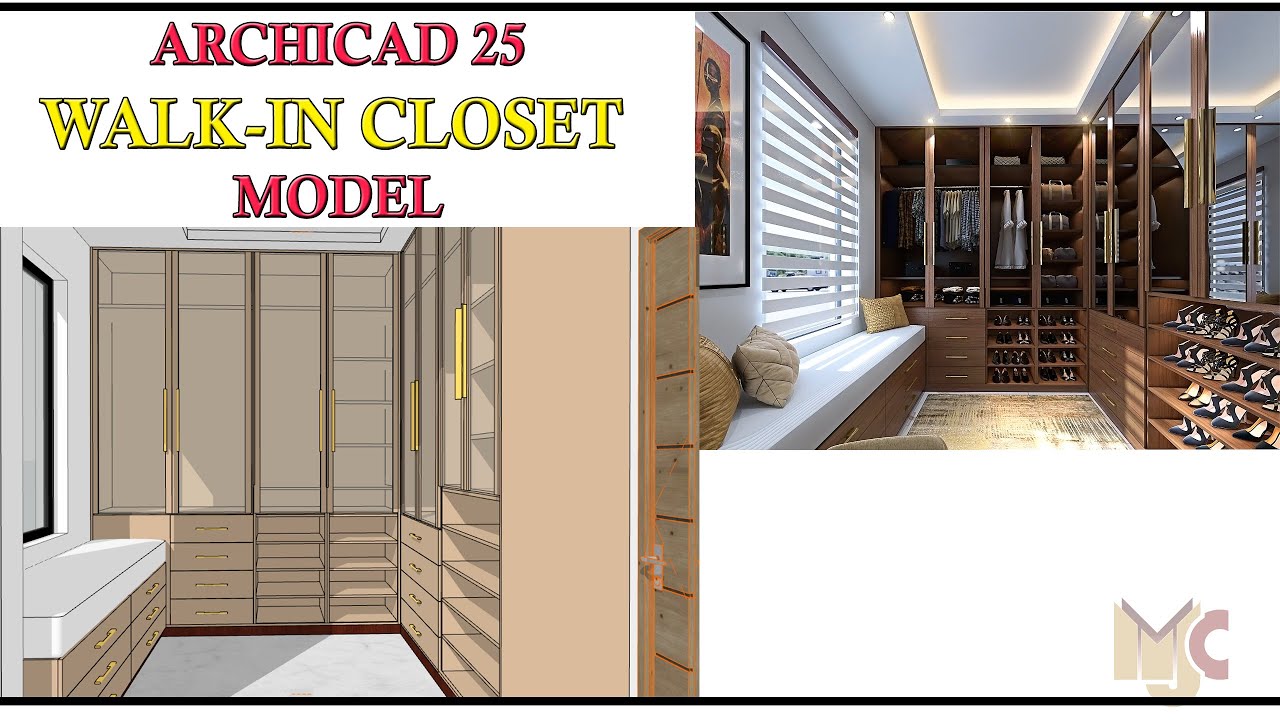 ARCHICAD 25 - WARDROBE MODEL #archicad #graphisoft