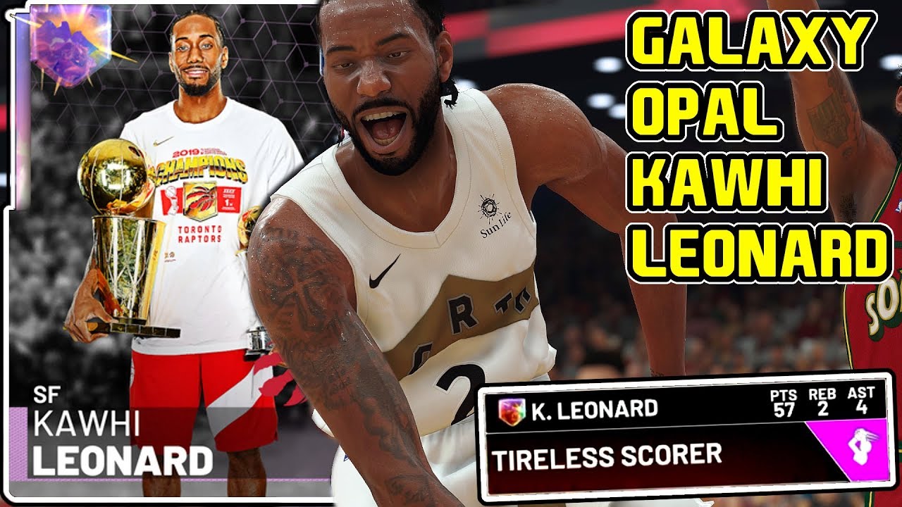 GALAXY OPAL FINALS MVP KAWHI LEONARD GAMEPLAY! BOARD MAN GETS A CHIP ! NBA 2k19 MyTEAM