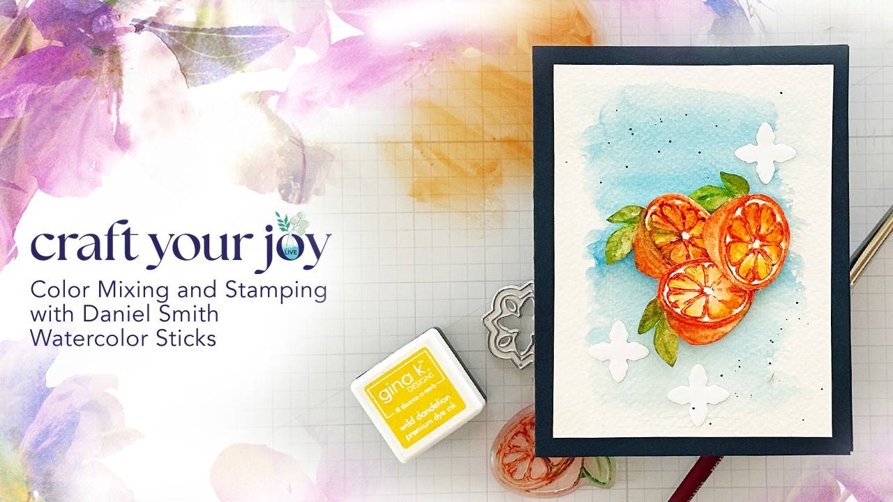Live Replay: Color Mixing and Stamping with Daniel Smith Watercolor Sticks