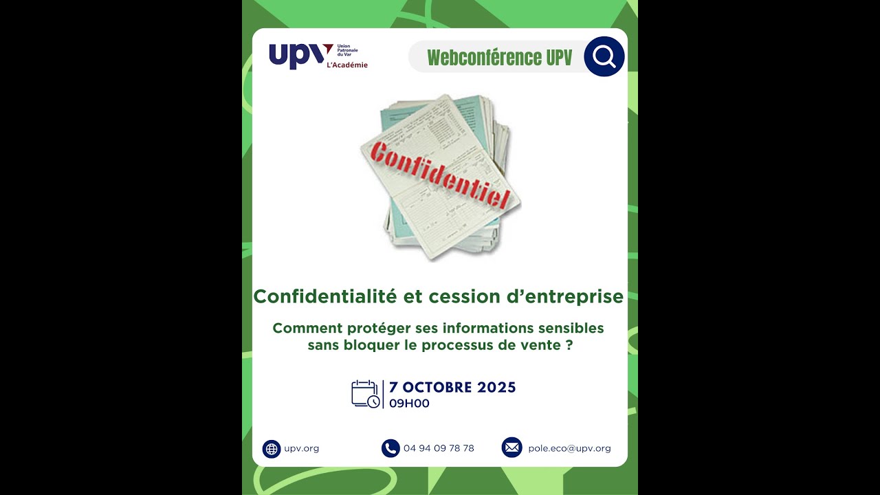 Confidentialité & cession d’entreprise
