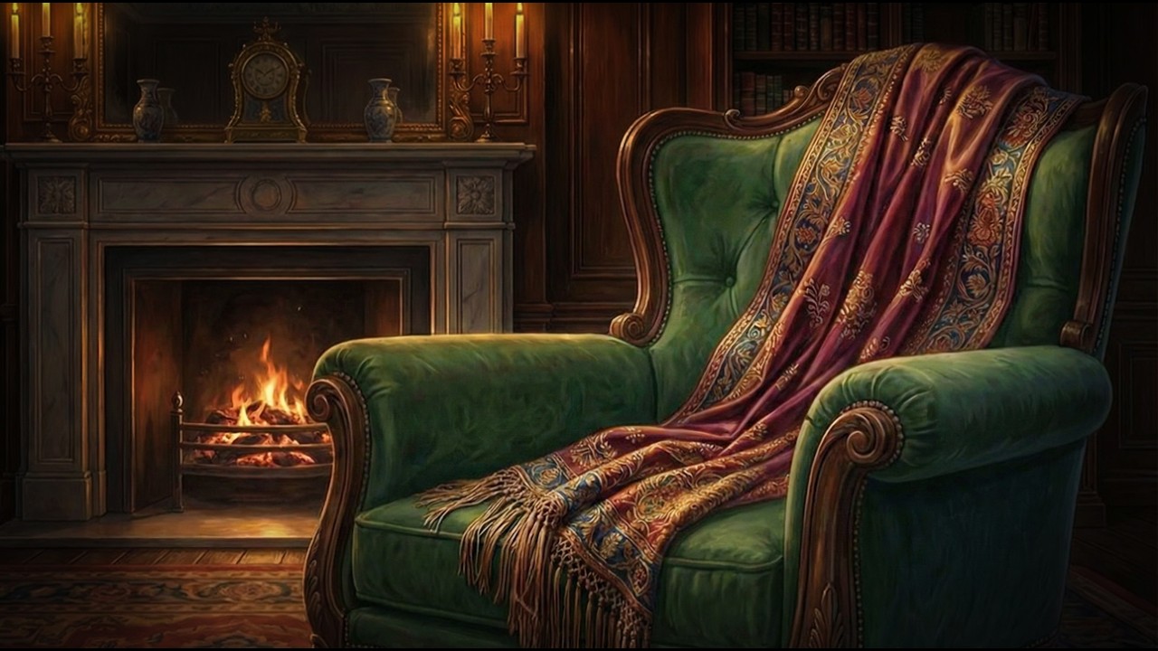 A Quiet Evening in a Grand Victorian Drawing Room | Gentle Sleep Story